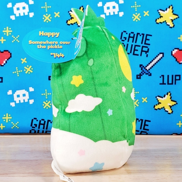 Cepia Cats Vs Pickles HAPPY 6" [ 144 ] 2021 UltraSoft Stuffed Pickle Plush - Picture 5 of 12